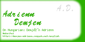 adrienn demjen business card